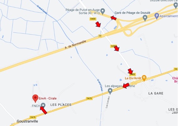 Plan d'accès de la salle de formation